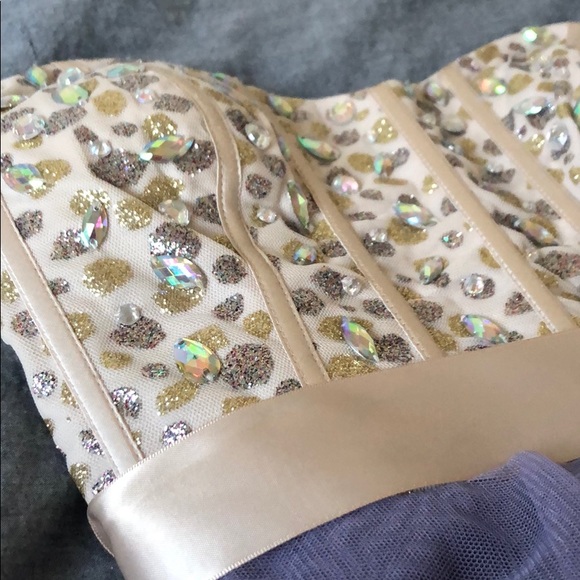 Lavender Teeze Me Short Strapless Prom Dress - Picture 3 of 4